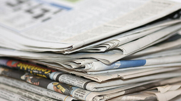 A group of newspapers.