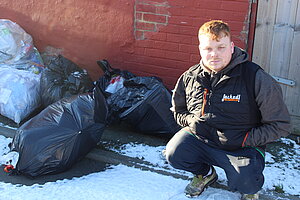 Connor Stallard is fighting fly-tipping in Foggy Furze