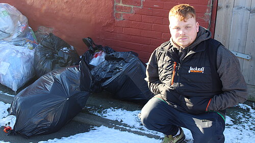 Connor Stallard is fighting fly-tipping in Foggy Furze